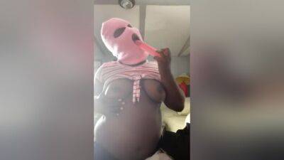 Scope Still Wild Af Pink Ski Mask Thot W/ Pink Dildo - hclips