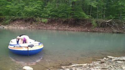 Masturbating At The Creek In A Raft - hclips