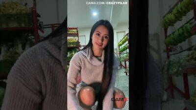 Cam girl Live Masturbating Public Market Fruits Vegetables - hotmovs.com