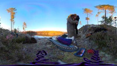 Sex On A Reindeer Skin Next To A Forest Lake - Rosenlundx - Vr 360 - 5 7k 30fps - hotmovs.com