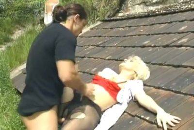 A Stunning German Blonde Gets Banged On The Roof - upornia - Germany