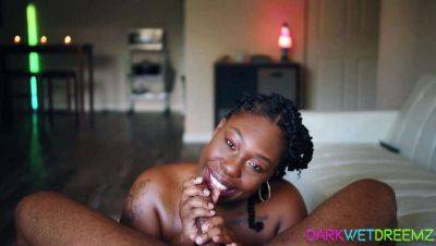 Ebony BBW Bombshell Gives Explicit Blowjob & Cum-Filled Facial - porntry.com