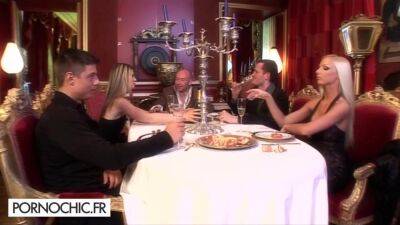 Swinger dinner ends up in torrid sex - Fingering - xtits.com