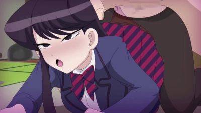 Komi-san gets anal creampie from a fat bastard with a big dick - anysex.com